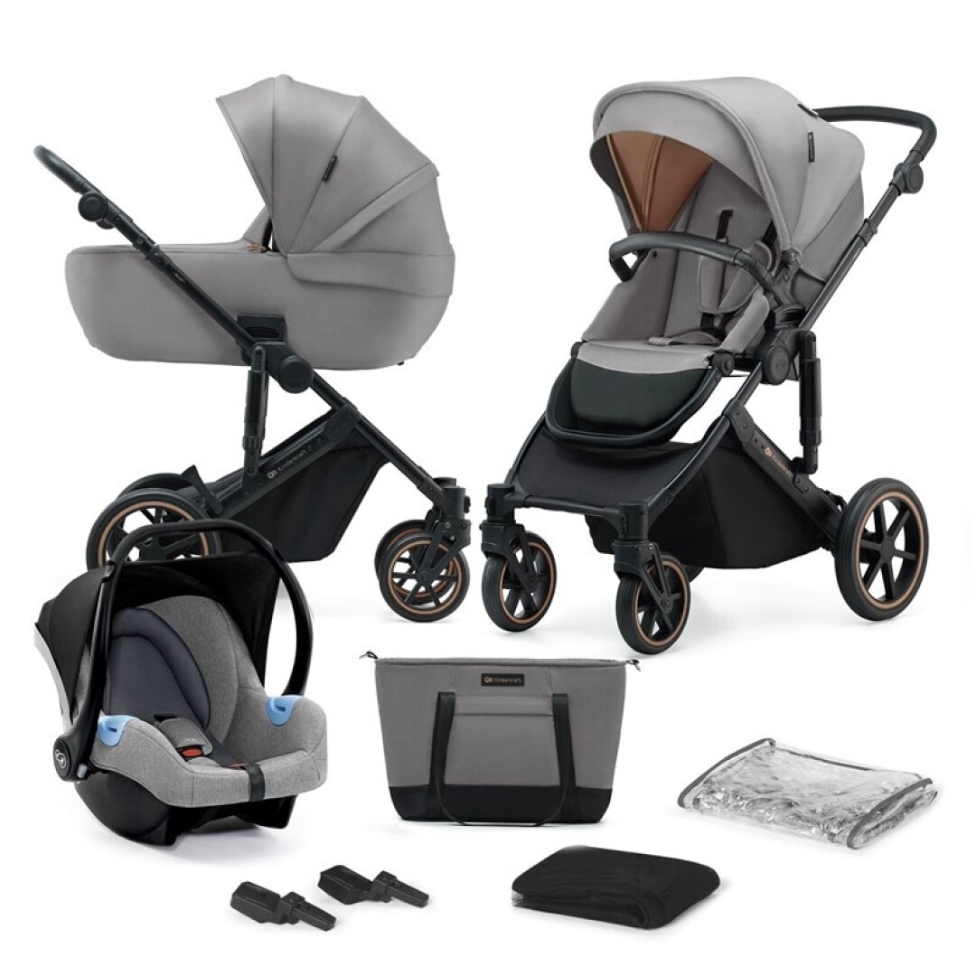 COCHE PRIME TRIO SHADOW GREY KINDERKRAFT